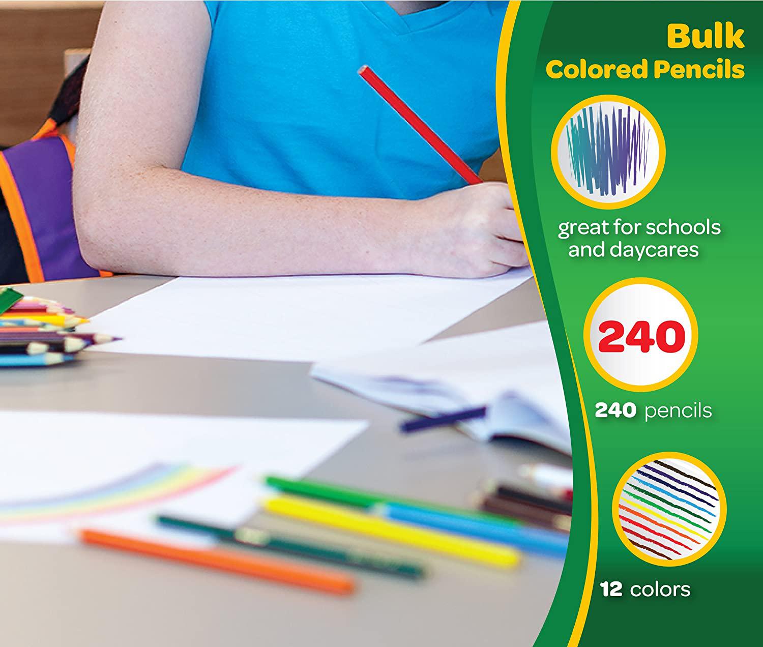 crayola 68-8024 240pièce(s) crayon de couleur – crayons de couleur (240  pièce(s), fixé, enfant, garçon/fille, multicolore, 3,3 mm) – Shop Ratenx